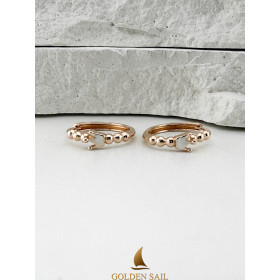 Сережки из красного золота